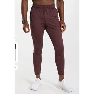 Gymshark Men's Sport Joggers Size Large Slim Fit Maroon Athletic Casual